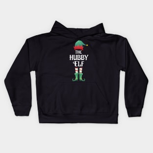 The Hubby Christmas Elf Matching Pajama Family Party Gift Kids Hoodie